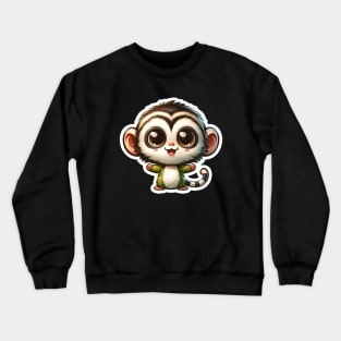 Kawaii Vervet Monkey Crewneck Sweatshirt